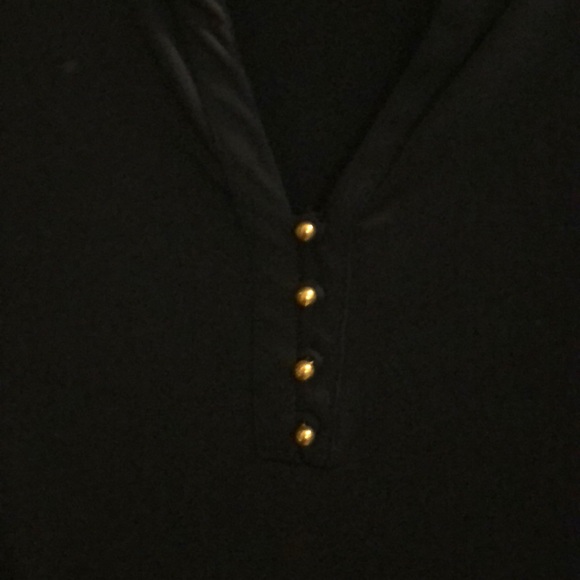 Classic navy top with gold buttons - Picture 2 of 3